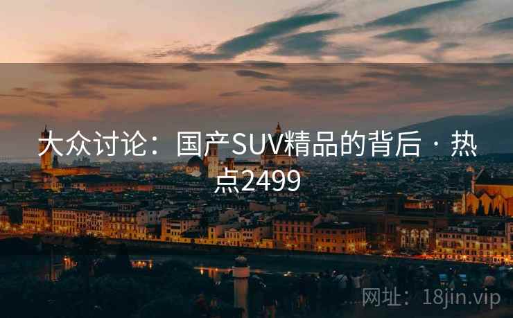 大众讨论：国产SUV精品的背后 · 热点2499